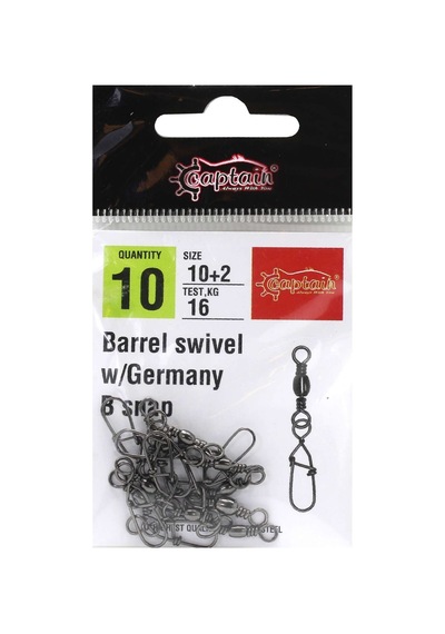 Captain 5022 Germany Klips 10lu Paket Black Nikel Standart - 6+4