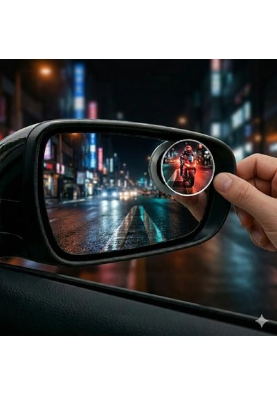 Geniş Açılı Araç Kör Nokta Aynası - 2'li Set, Ayarlanabilir Dikiz Aynası Yardımcı Çerçevesiz Hd Cam Ayna