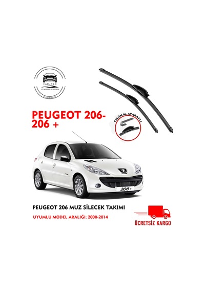 pejo 206 ön cam silecek seti  (2000-2014)  arası
