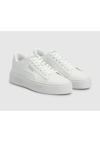 Puma Smash Platform V3 Tdp Unisex Günlük Ayakkabı 40617501 Beyaz Beyaz
