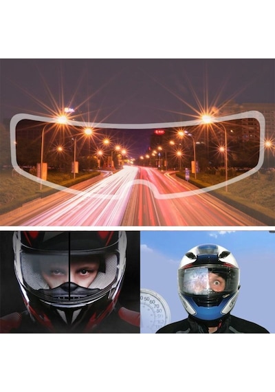 Buffer® Buğu Önleyici Motosiklet Kaskı Vizörü Pratik Cam Filmi (550437514)