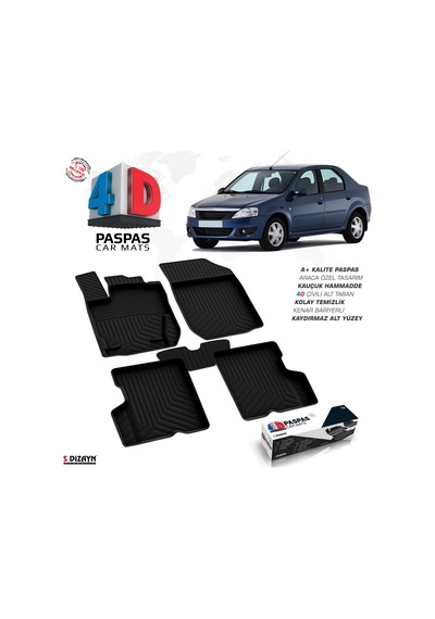 S-dizayn Dacia Logan 4d Havuzlu Paspas 2005-2012 A+kalite