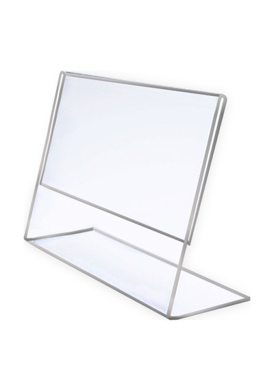 Heroglas A6 L Tipi Yatay Masa Üstü Şeffaf Pleksi / Föylük-fiyatlı