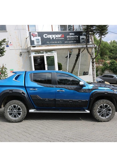 Cappafe Mitshubishi L200 Yarasa Kapı Kaplama 6 Parça 2019-› N11.3058
