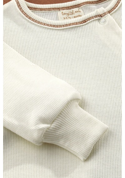 Tinylamb Spice Unisex 2 Parça Organik Pamuk Bebek Ve Çocuk Tulumu 2'li Takım Kiremit-krem Tinylamb Spice Unisex 2 Parça Organik Pamuk Bebek Ve Çocuk Tulumu 2'li Takım Kiremit-krem