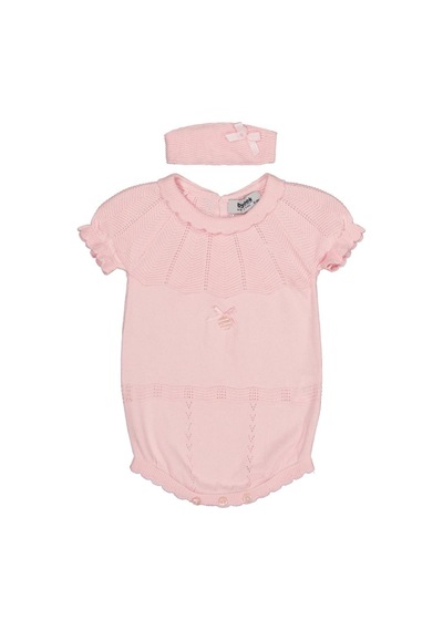 Beybek Triko 1-6 Ay Çıtçıtlı Badi Pembe