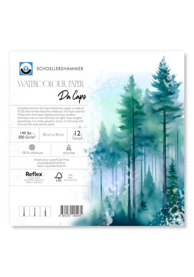 Schoellershammer Cold Press Suluboya Defteri Blok 300 Gr. 30x30