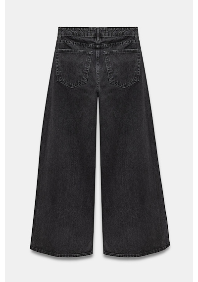 Sââde Kadın Yüksek Bel Wide Leg Bol Paça Jean Pantolon - '90 Vintage Siyah
