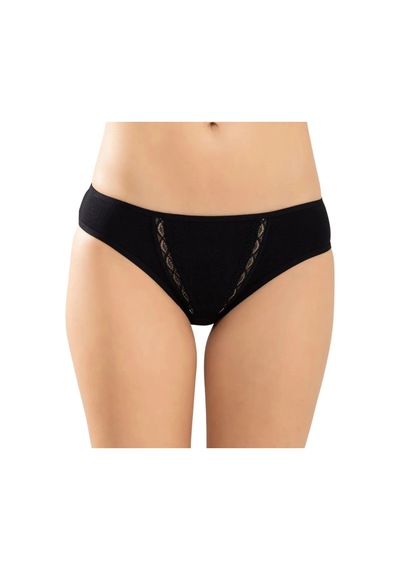 Elitse Kadın Pamuklu Zikzak İşlemeli Bikini Kesim Külot Siyah, Beyaz Dantel Detaylı Rahat Günlük İç Giyim Elitse Kadın Pamuklu Zikzak İşlemeli Bikini Kesim Külot Siyah, Beyaz Dantel Detaylı Rahat Günlük İç Giyim