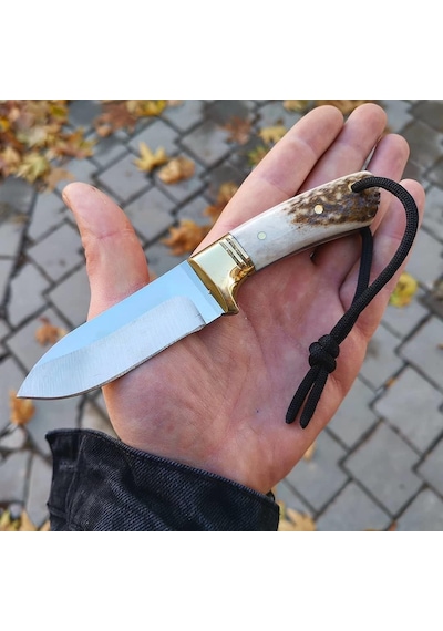A. K. Mini Kamp Bıçağı (Geyik) Kemik