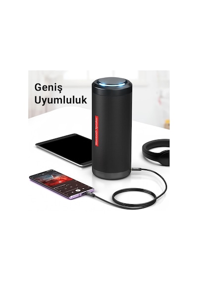 Veggieg 3.5mm Jack Trrs Hi-fi Aux Mikrofon Ve Ses Kablosu 5 Metre