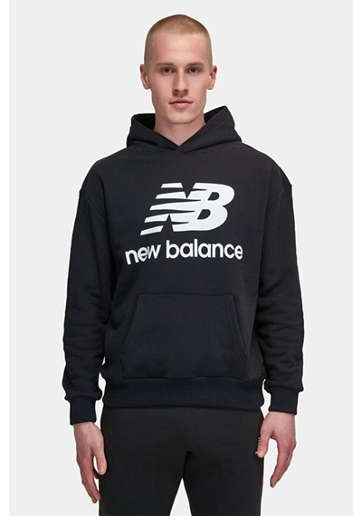 New Balance Lifestyle Mnh3333-bk Siyah Erkek Kapişonlu Sweatshirt 001