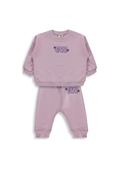 Civil Baby Cvl Baskılı Basic 6-18 Ay Takım - Lila Soft Lila
