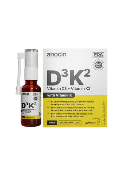 Tr Vitamin D3 K2 Vitamin E, 1000 Iu 2m Mcg Damla 20 Ml D3 K2 Vitamin D3k2
