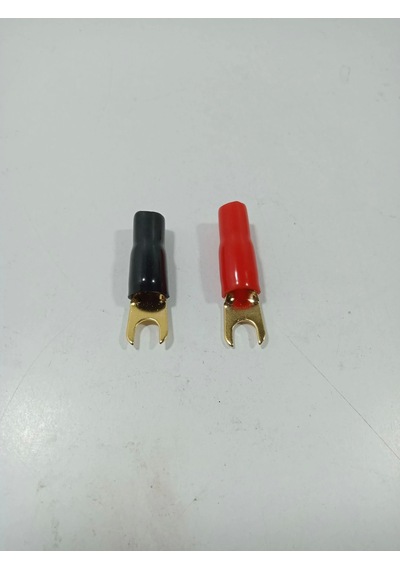 8ga Yalıtımlı Amfi Kablosu Ucu 8 Ga İzoleli Çatal Kablo Ucu 8ga Çatal Uç 2 Adet
