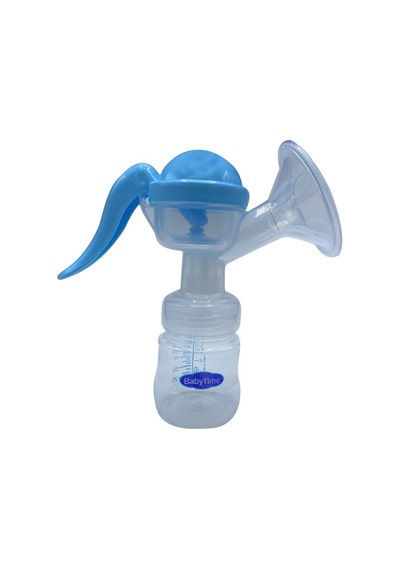 Baby Time BT514 Pratik Manuel Tekli Göğüs Pompası Mavi