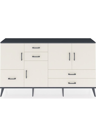 Arges Konsol 4 Raflı 5 Çekmeceli 4 Kapaklı 176x30x99 Antrasit-aytaşı Aytası - Antrasıt Arges Konsol 4 Raflı 5 Çekmeceli 4 Kapaklı 176x30x99 Antrasit-aytaşı Aytası - Antrasıt