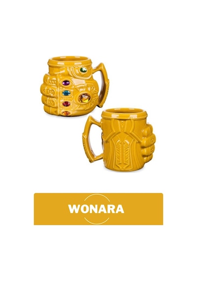 Özel Tasarım Sevgili Arkadaş Şık Ve Dekoratif Hediyelik Porselen Thanos Motifli Kupa Bardak Diğer