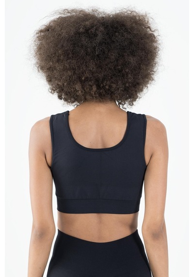 Maraton Active Slimfit Kadın Düz Yaka Kolsuz Koşu Siyah Bra 813091-siyah Siyah