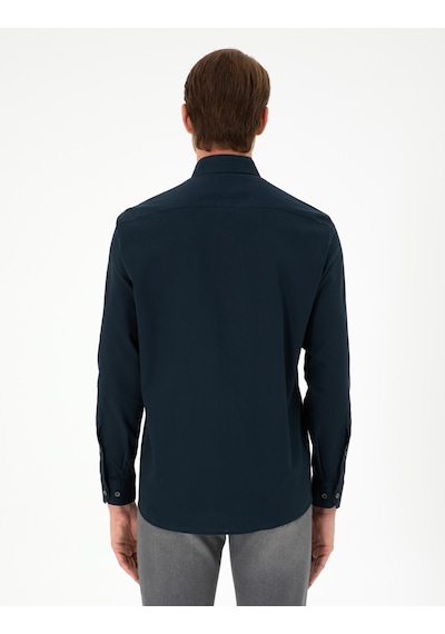 Pierre Cardin Erkek Lacivert Gömlek Desenli 50292553-vr033 Lacivert