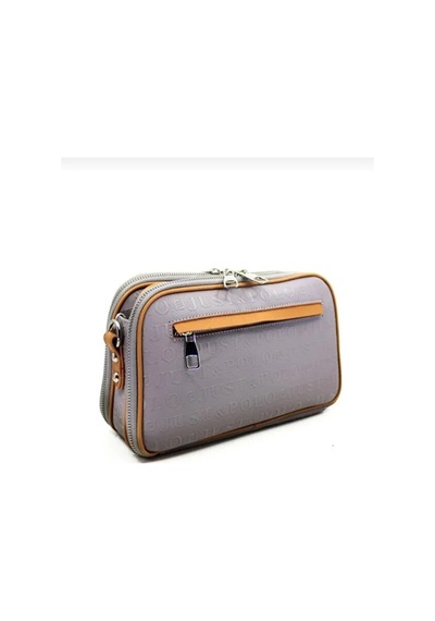 Just Polo Kadın 3d Baskılı Ayarlanabilir Askılı Şık Omuz Çantası Ebat: 16 X 26 Cm Gri