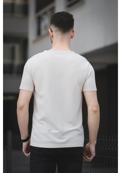 Ivy Otoban Kumaş Fermuarlı V Yaka Erkek Tshirt 001
