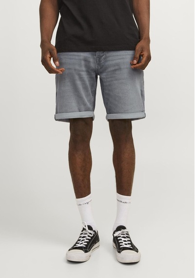 Jack & Jones Erkek Rick Icon 370 Denim Sort 12249214 Grey Denim Gri