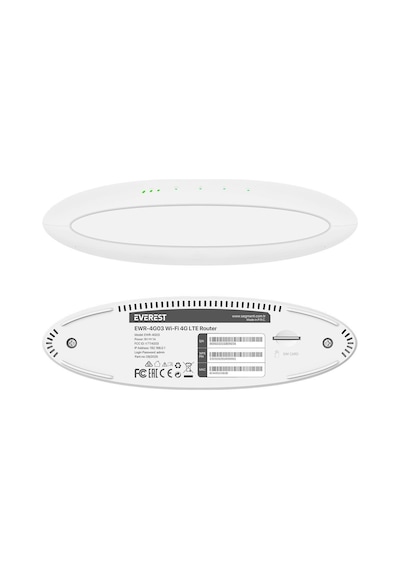 Everest Ewr-4g03 4g Lte Wi-fi Router Sım Kart Girişli 300 Mbps 2.4ghz Wan/lan Portlu Kablosuz Yönlendirici-202346