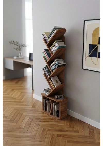 Kitaplık Modern Dekoratif Kitap Rafı Çok Katlı Kitap Standı Ofis Organizer Yaprak 7062 Ttaverten Kahverengi Kitaplık Modern Dekoratif Kitap Rafı Çok Katlı Kitap Standı Ofis Organizer Yaprak 7062 Ttaverten Kahverengi