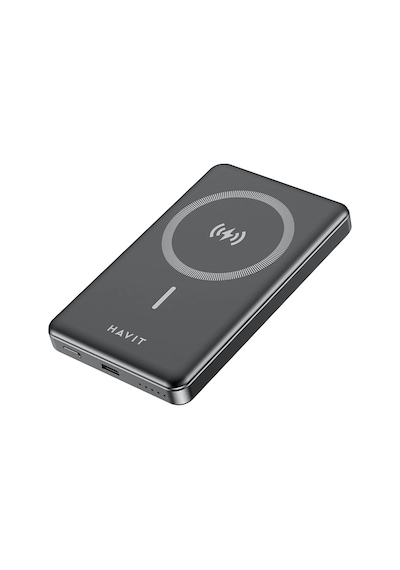 Havit PB5203 10000 mAh Ultra İnce 20 W Magsafe Manyetik Powerbank- Siyah