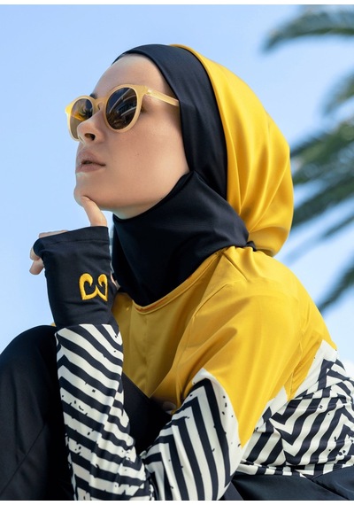 Bandana- Eşarp - Zigzag Hardal 23