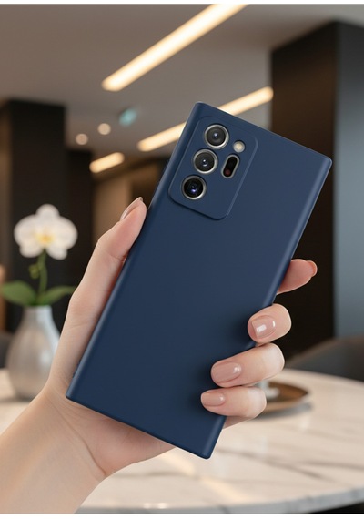 Samsung Galaxy Note 20 Ultra Uyumlu İçi Kadife Kamera Korumalı Renkli Silikon Kılıf