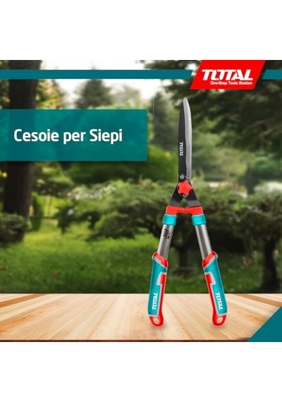 Total Çit Budama Makası 11 X 32 X 32 Cm Mavi Uzunluk 557 Mm Bahçe İşleri İçin Teflon Bıçaklı İki El Çit Makası Sku: Smgstk57afaa54ce