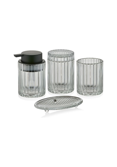 The Mia Vinka Banyo Seti 4 Parça Şeffaf 300 Ml Bny0033