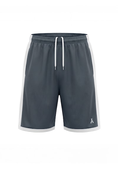 Orendahill Erkek Spor Şort Hızlı Kuruyan Esnek Regular Fit Gym Cepli Yan Çizgi Detaylı Activewear Antrasit