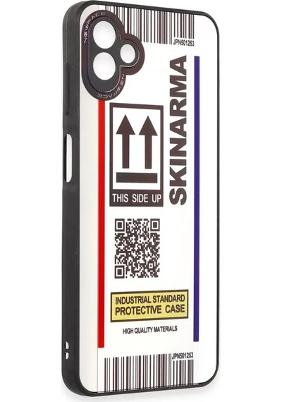Newface Samsung Galaxy Uyumlu A04 Kılıf Mirror Desenli Kapak - Mirror - 7 Beyaz Diğer