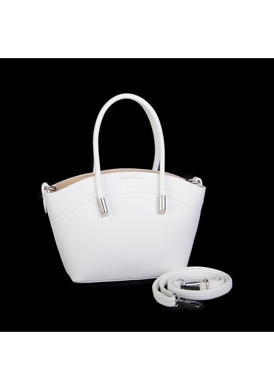 Nas Bag Kadın Mini Sepet Çanta El Ve Çapraz Çanta Beyaz Golf 20x18cm Beyaz