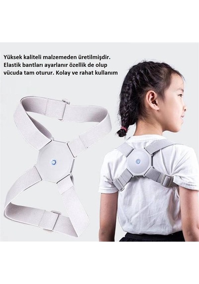 Elektronik Sensörlü Dik Duruş Korsesi şarjlı ve Titreşimli