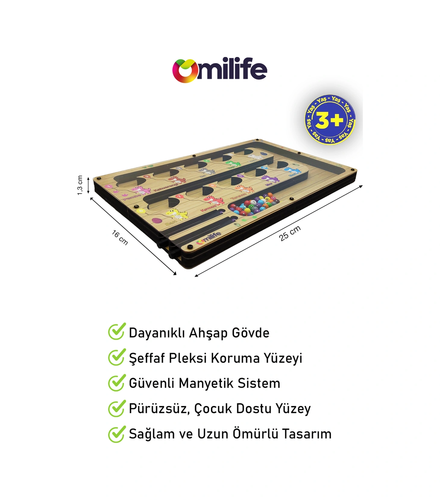 Manyetik Labirent Montessori Matematik Oyunu Harfleri Öğreniyorum Eğitici Oyuncak 25 cm