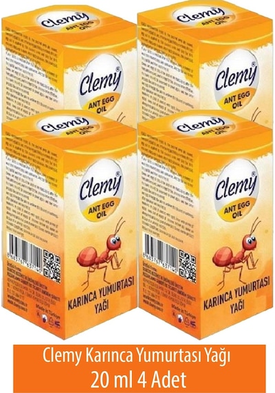 Clemy Karınca Yumurtası Yağı 4 x 20 ML