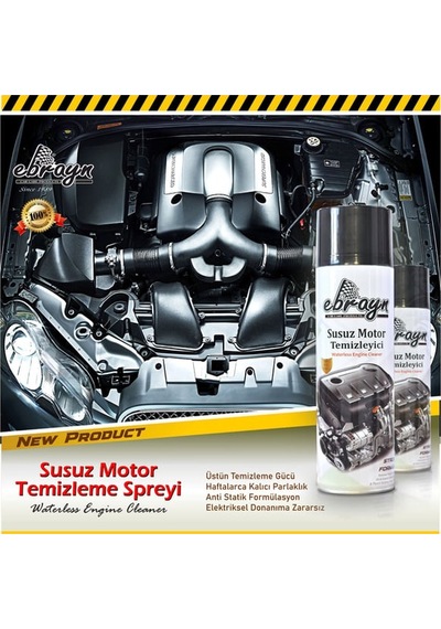 Premium Oto Araç Susuz Motor Temizleme Spreyi Motor Parlatıcı Sprey 500ml 1 Koli 24 Adet