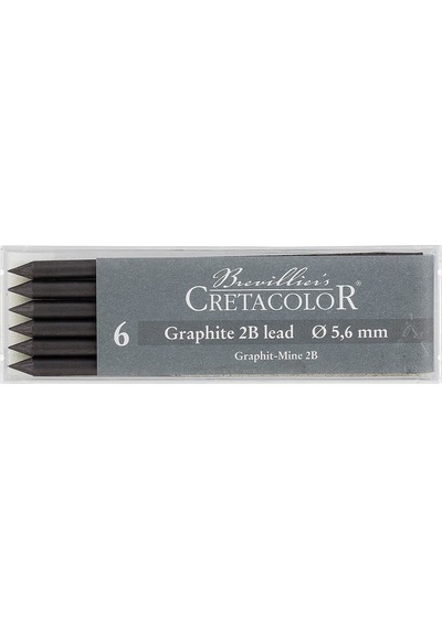 Cretacolor Portmin Uç Graphite 2B - 5.6 Mm - 6'Lı