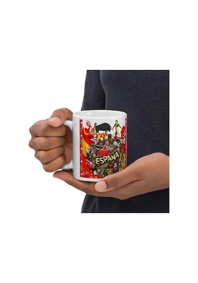 İspanya Kupa Bardak 2 Adet Seyahat Hatıra Spain Mug