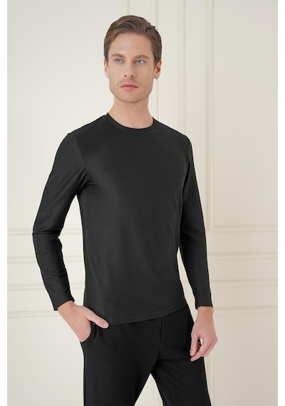 Efor Ts 891 Slim Fit Siyah Spor T-shirt Siyah
