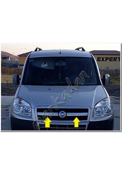 Fiat Doblo Krom Ön Panjur 2006-2012 2 Parça Paslanmaz Çelik