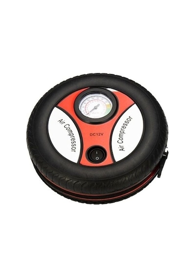 Aem Araç Lastik Hava Kompresörü Yuvarlak Taşınabilir 12volt 260psi Aem-10-22-15-25