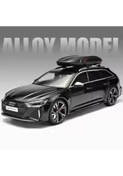 1:18 Ölçek Audi A6 Rs Diecast Metal Lisanslı Model Araba - Siyah
