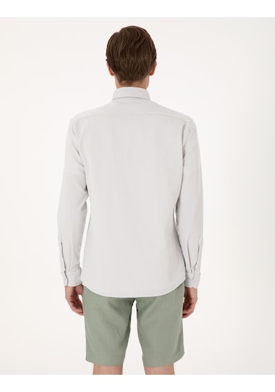 Pierre Cardin Erkek Gri Gömlek Desenli 50307162-vr024 Gri