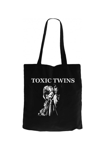 Aerosmith Toxic Twins Siyah Kanvas Bez Çanta Siyah