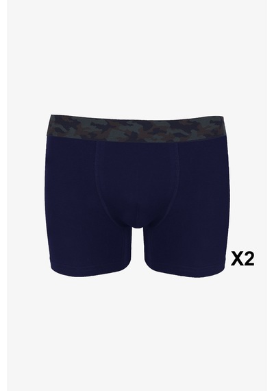 Koza İç Giyim Erkek 4'lü Pamuklu Likralı Boxer Ko9003bx.04 Lacivert - Yeşil